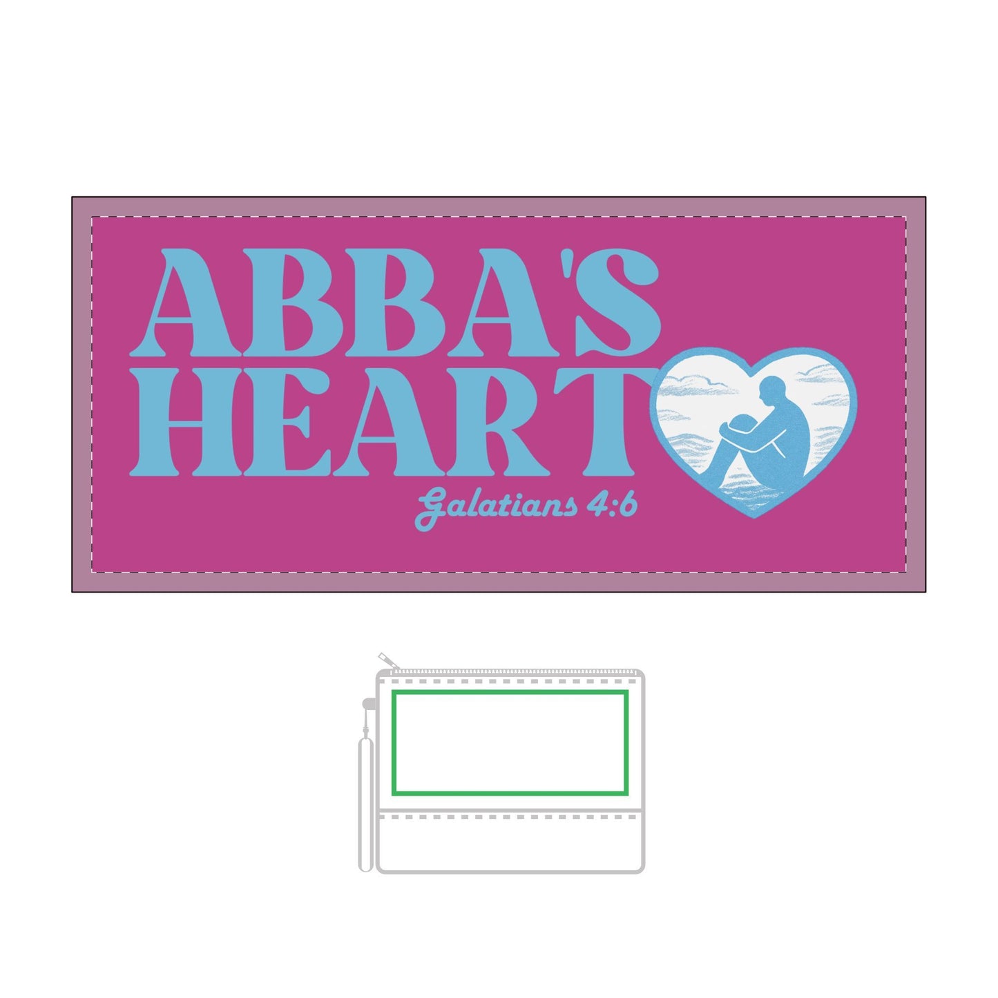 Abba's Heart Thermochromic Cosmetic Bag - Color Changing Makeup Pouch