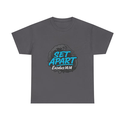 Set Apart Exodus 14:14 Tee - Christian Faith Graphic T-Shirt