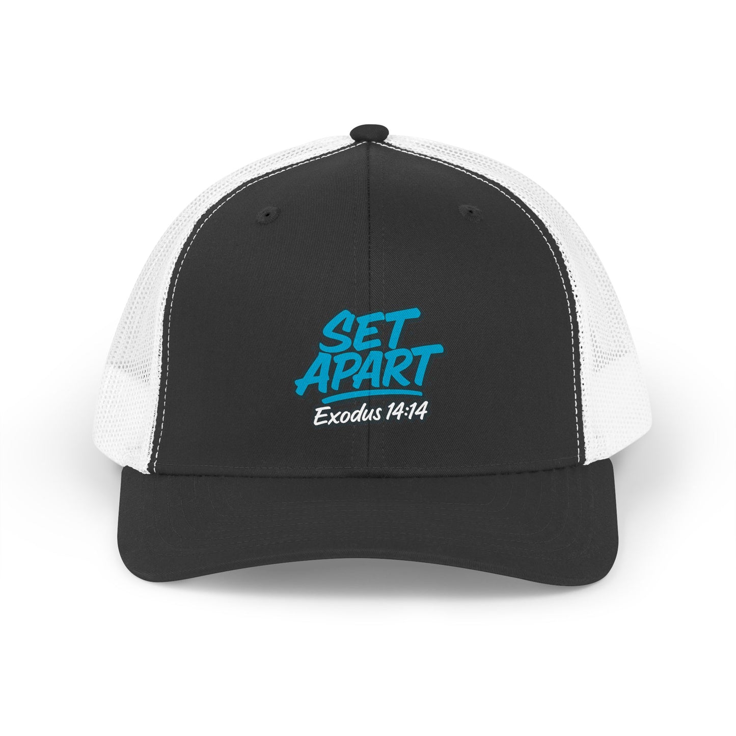 Set Apart Trucker Cap — Exodus 14:14 Christian Mesh Hat