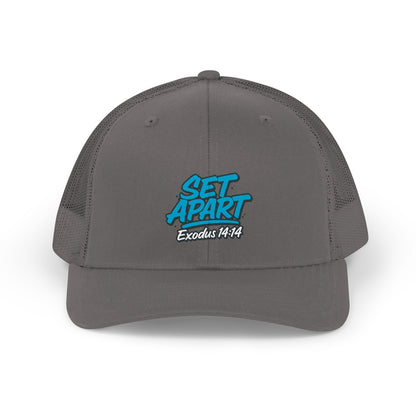 Set Apart Trucker Cap — Exodus 14:14 Christian Mesh Hat