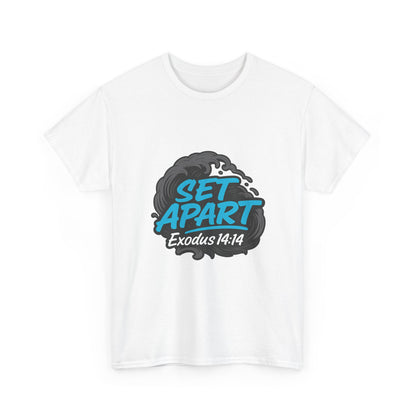 Set Apart Exodus 14:14 Tee - Christian Faith Graphic T-Shirt